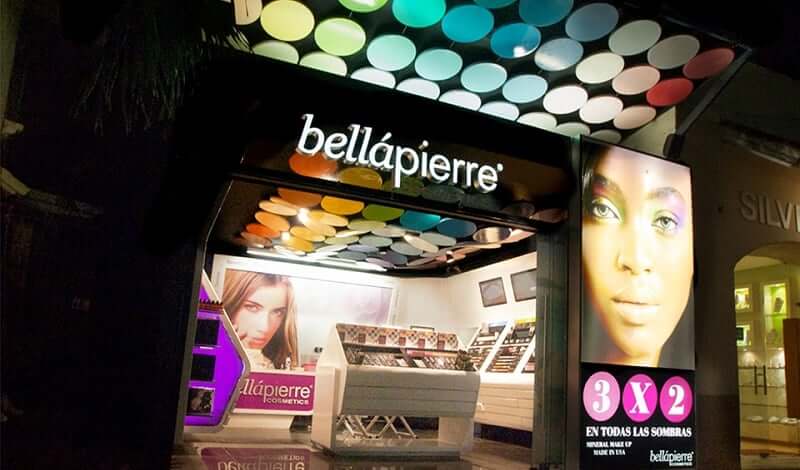 Loja Bellápierre para comprar maquiagens em Cancún