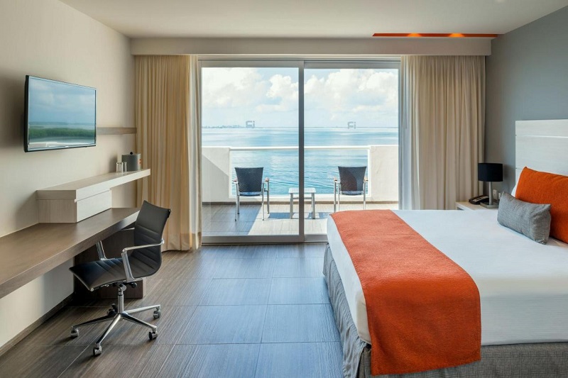 Quarto de hotel com vista em Cancún