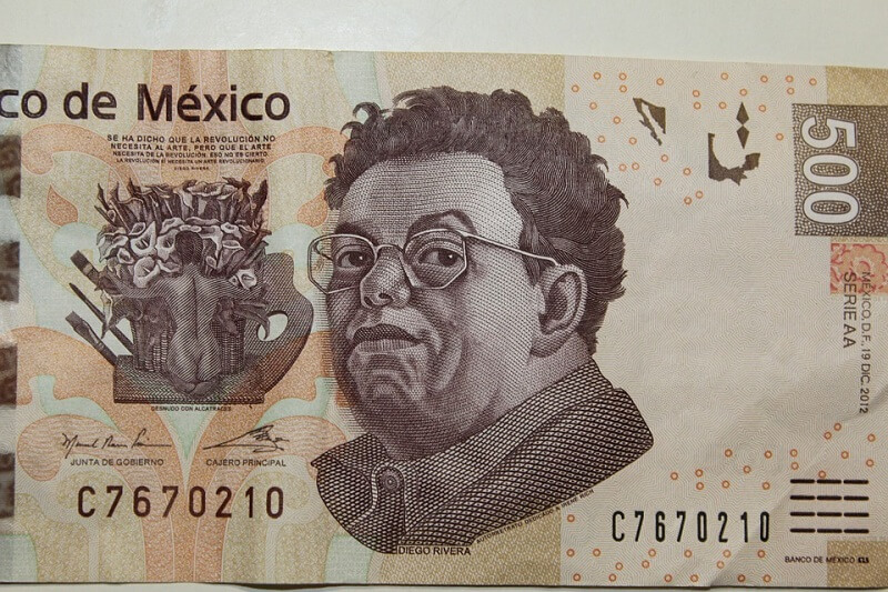 Pesos mexicanos em Tulum
