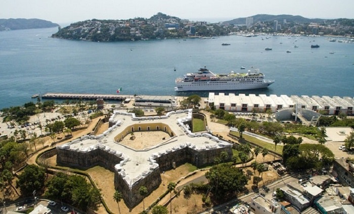 Estructura del Fuerte San Diego en Acapulco