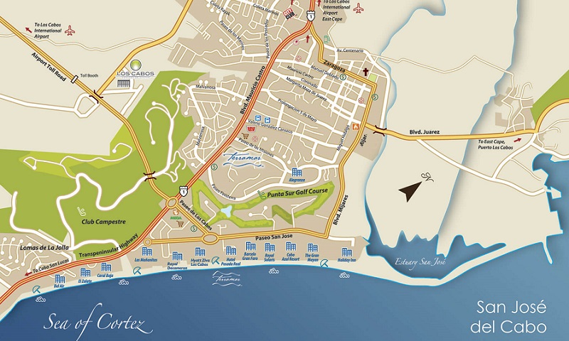 Mapa de San José del Cabo