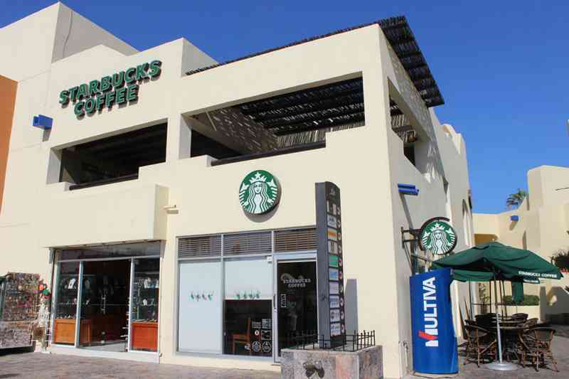 Starbucks no Shopping Plaza Bonita em Los Cabos