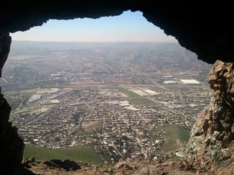 Vista desde el Cerro Colorado en Tijuana