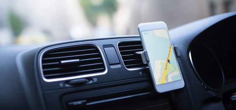 GPS de celular no carro
