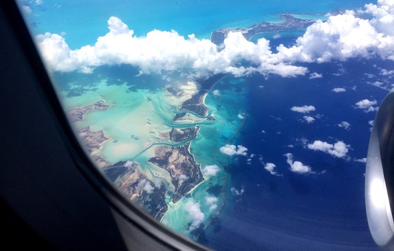 Vista da janela do avião - Punta Cana