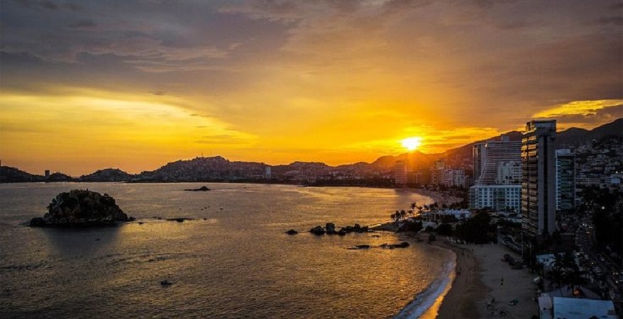 Pôr do sol em Acapulco