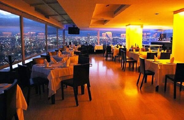 Restaurante na Torre Latinoamericana na Cidade do México