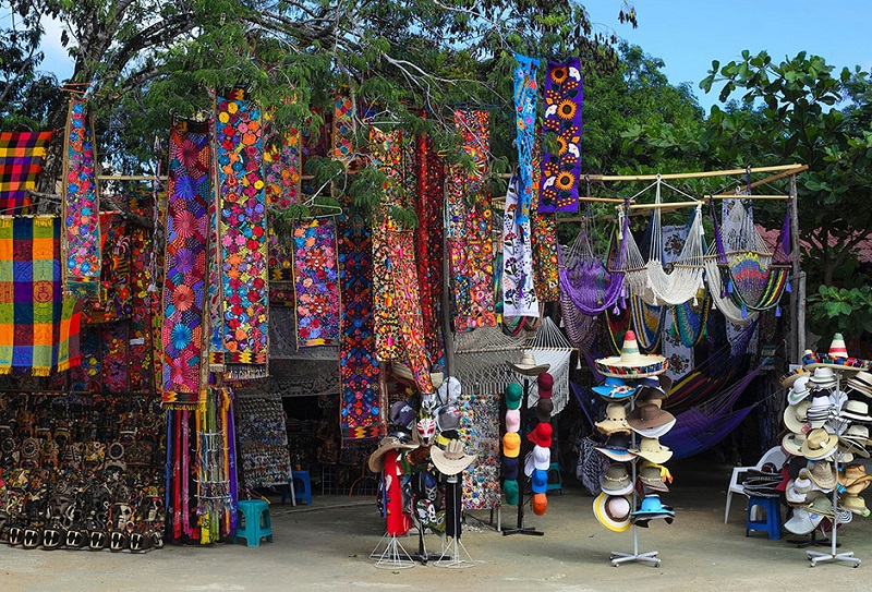 Fazer muitas compras no inverno em Tulum 