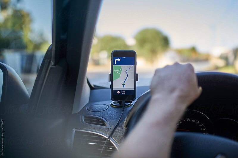 GPS no celular - Automóvel