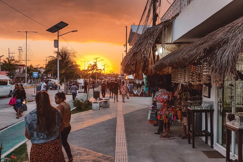 Pôr do sol em Tulum